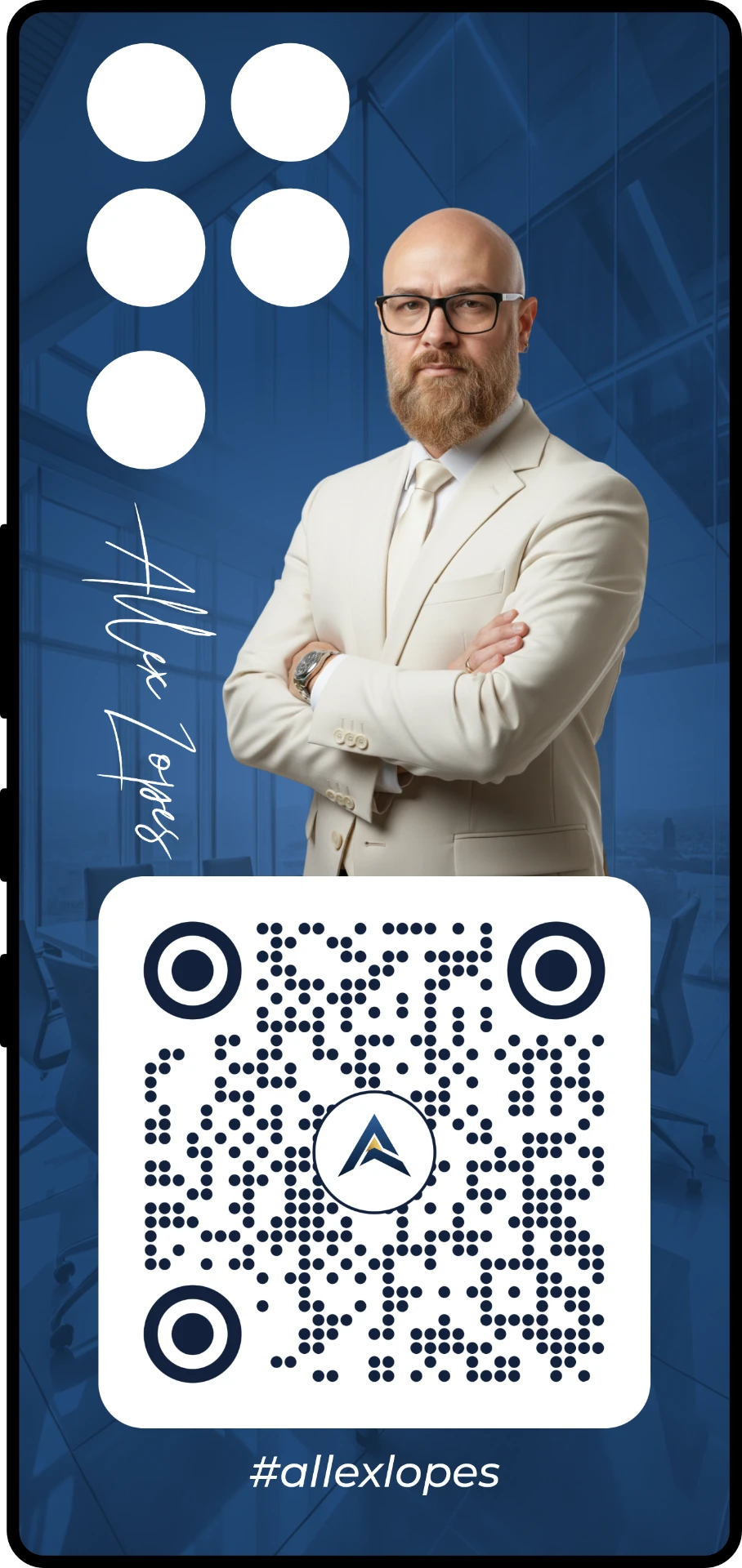 Capa de celular personalizada com QR Code de Allex Lopes